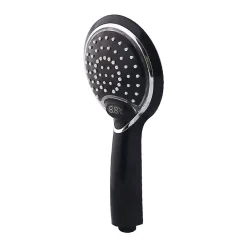 Deko Pommeau de douche, pommeau de douche à main LED 3 couleurs, affichage numérique de la température