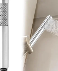 Vendos85 Pommeau de douche portable rond en acier inoxydable* Pommeau De Douche, Flexible Et Barre De Douche