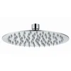 Kibath Pommeau de douche rond de 30 cm avec une finition chromée brillante en laiton