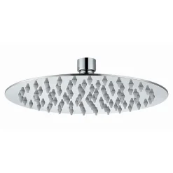 Kibath Pommeau de douche rond de 30 cm avec une finition chromée brillante en laiton