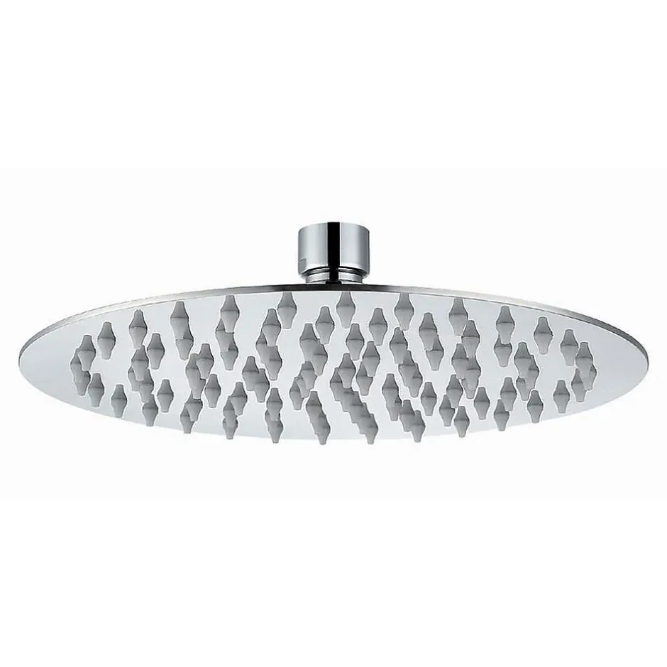 Kibath Pommeau de douche rond de 30 cm avec une finition chromée brillante en laiton