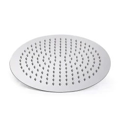 Kibath Pommeau de douche rond de 30 cm avec une finition chromée brillante en laiton