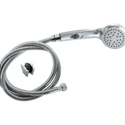 Rousseau Pommeau de douche Heko - Flexible 1J ANTI CALCAIRE STOP'O chromé - Garantie 5 ans* Pommeau De Douche, Flexible Et Barre De Douche