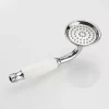 Deko Pommeau de douche traditionnel en laiton chromé et céramique de pour salle de bain* Pommeau De Douche, Flexible Et Barre De Douche