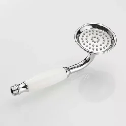 Deko Pommeau de douche traditionnel en laiton chromé et céramique de pour salle de bain* Pommeau De Douche, Flexible Et Barre De Douche
