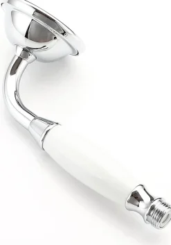 Deko Pommeau de douche traditionnel en laiton chromé et céramique de pour salle de bain* Pommeau De Douche, Flexible Et Barre De Douche