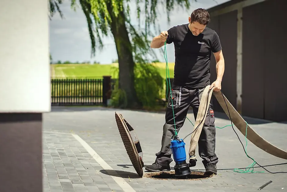 Geko Pompe À Eaux Usées Avec Déchiqueteur WQD 550W Vert