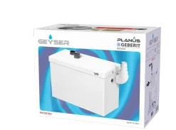 Planus Pompe de relevage pour cuisine et boinderie GEBERIT INSTALLED modèle Geyser , 100 C, 2 entrées