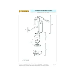 Speroni Pompe flotteur intégré SDC 550G* Wc Chimique Et Broyeur