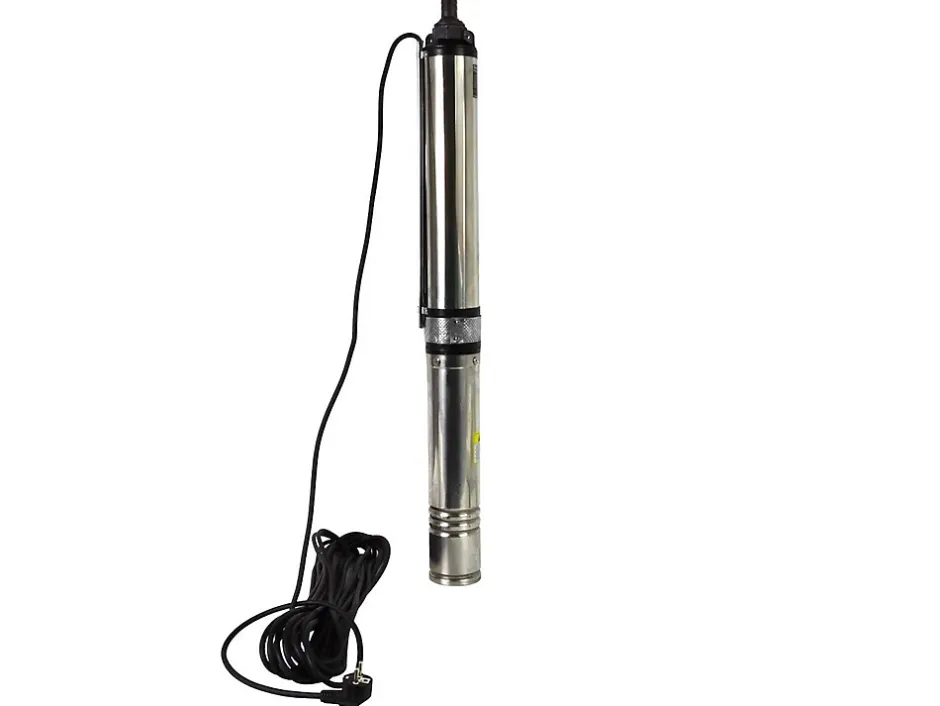 Geko Pompe Submersible Pour Puits QJD2 62/15 1,5 KW 90 L/min 62 m 95 mm* Wc Chimique Et Broyeur