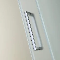 Kiamami Valentina Porte de douche 120 cm pour niche porte fixe droite en verre mat - dream* Porte De Douche