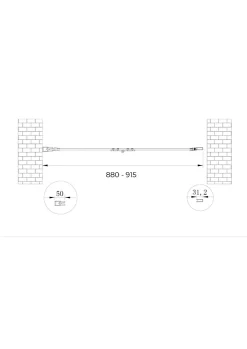 Laneri Porte de douche 6 mm pliante pour installation en niche - 88-91,5