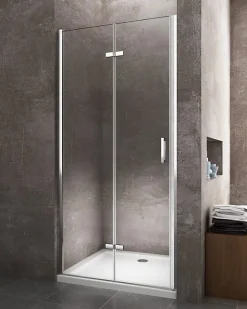 Laneri Porte de douche 6 mm pliante pour installation en niche - 58-61,5* Porte De Douche