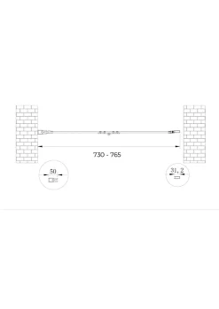 Laneri Porte de douche 6 mm pliante pour installation en niche - 73-76,5* Porte De Douche