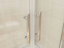 AICA Sanitaire Porte de douche battante 85cm en verre anticalcaire Porte de douche Hauteur 187cm* Porte De Douche