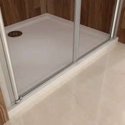 AICA Sanitaire Porte de douche battante 75cm en verre anticalcaire Porte de douche Hauteur 197cm