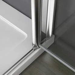 AICA Sanitaire Porte De Douche Battante 75x197cm Porte De Douche Installation En Niche Ouverte Vers L'intérieur Ou L'extérieur* Porte De Douche
