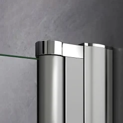 AICA Sanitaire Porte De Douche Battante 75x197cm Porte De Douche Installation En Niche Ouverte Vers L'intérieur Ou L'extérieur* Porte De Douche