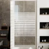 Porte de Douche Blanche 140 CM H185 Verre Sérigraphié mod. Blanc* Porte De Douche