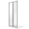 Porte de Douche 75CM H198 Verre Transparent Ouverture Saloon 2 Parois Pivotantes mod. West