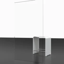 Schulte Porte de douche coulissante ouverture gauche l.120 x H.200 cm, verre transparent anticalcaire, profilé noir, Imperial