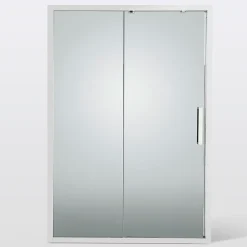 Cooke & Lewis Porte de douche coulissante Zilia verre fumé 140 cm* Porte De Douche