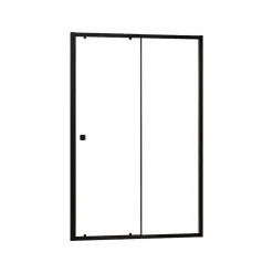 Aurlane Porte de douche Coulissante Noir 100x185cm - Extensible de 98.5 à 112.5cm - BLACK SLIDE 100* Porte De Douche