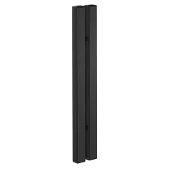 Schulte Porte de douche coulissante avec roulettes l.100 x H.200 cm, verre transparent anticalcaire, profilé noir mat, NewStyle* Porte De Douche