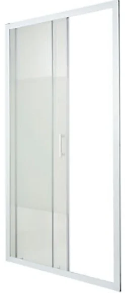 Cooke & Lewis Porte de douche coulissante Onega sérigraphié 120 cm