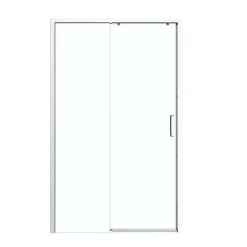 GoodHome Porte de douche coulissante PMR l.120 x 195 cm, profilés finition chrome, Ledava