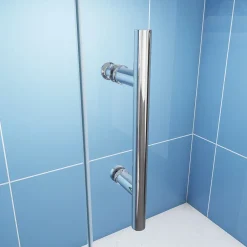 AICA Sanitaire Porte de douche coulissante 150cm en 5mm verre trempé porte de douche Hauteur 190cm Installation en niche* Porte De Douche
