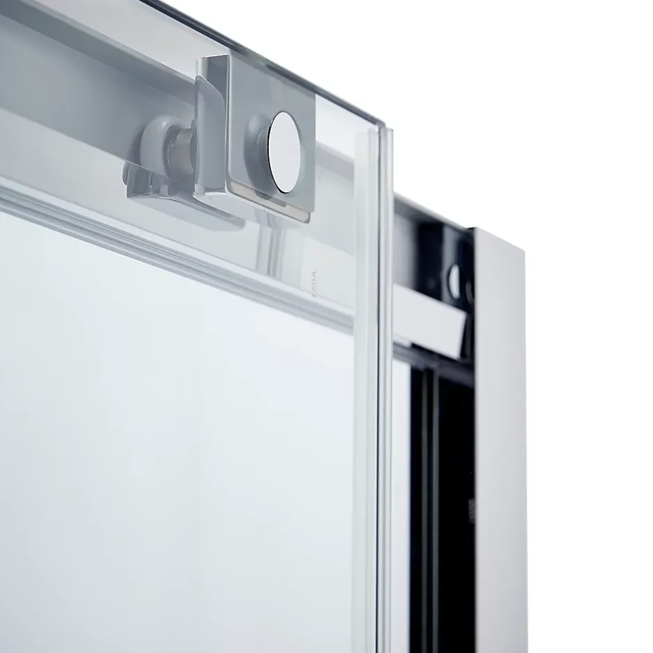 Cooke & Lewis Porte de douche coulissante Zilia transparent 140 cm