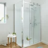 GoodHome Porte de douche coulissante Naya transparent 120 cm