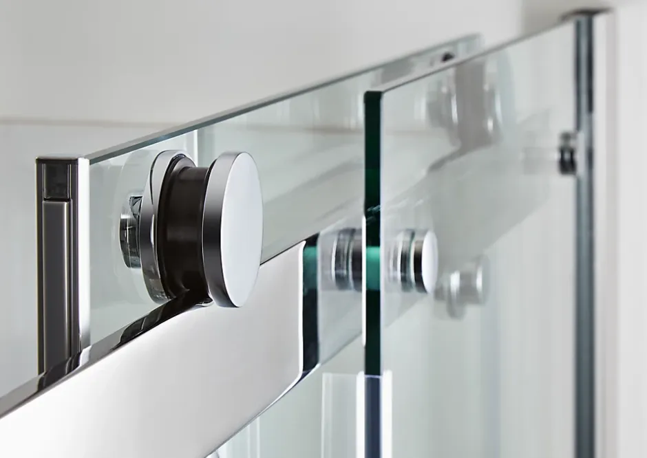 GoodHome Porte de douche coulissante Naya transparent 120 cm