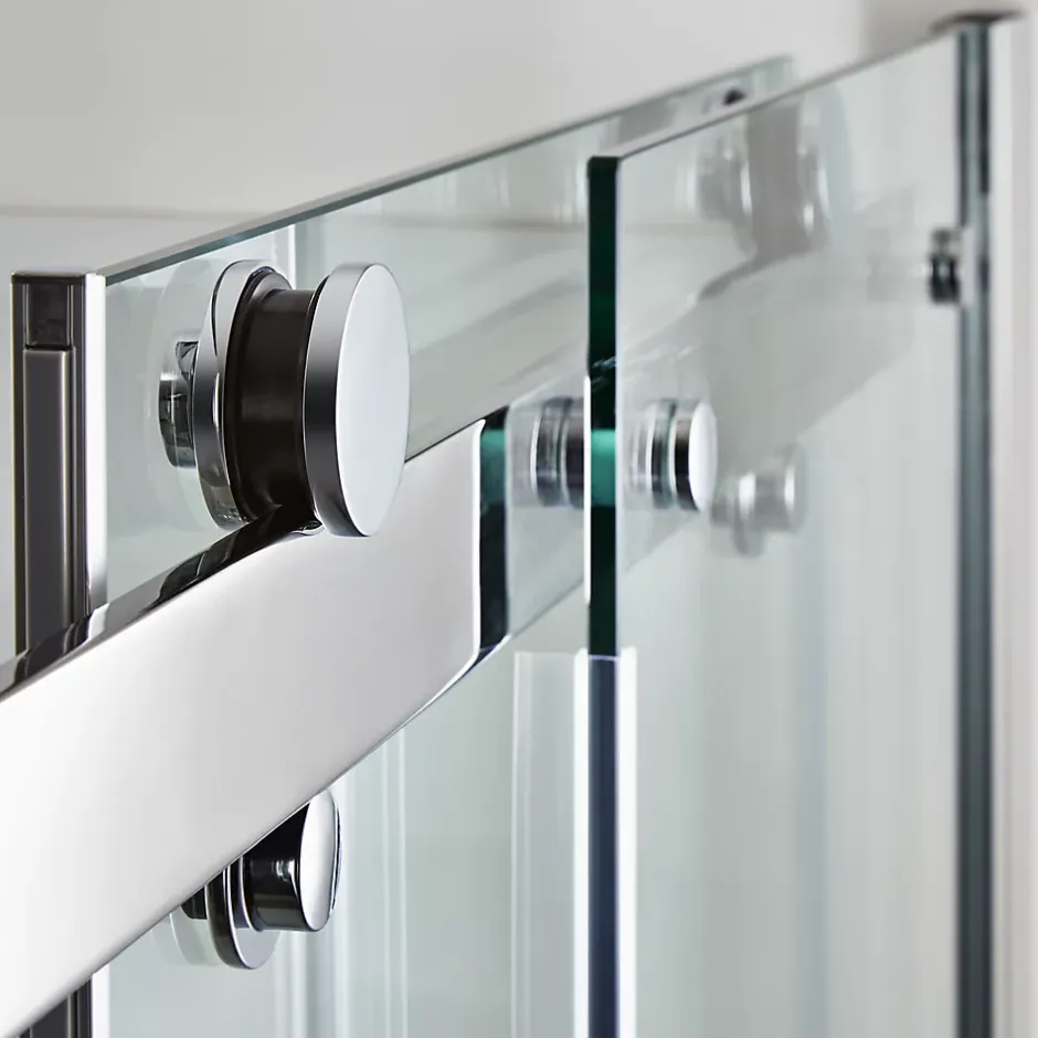 GoodHome Porte de douche coulissante Naya transparent 120 cm