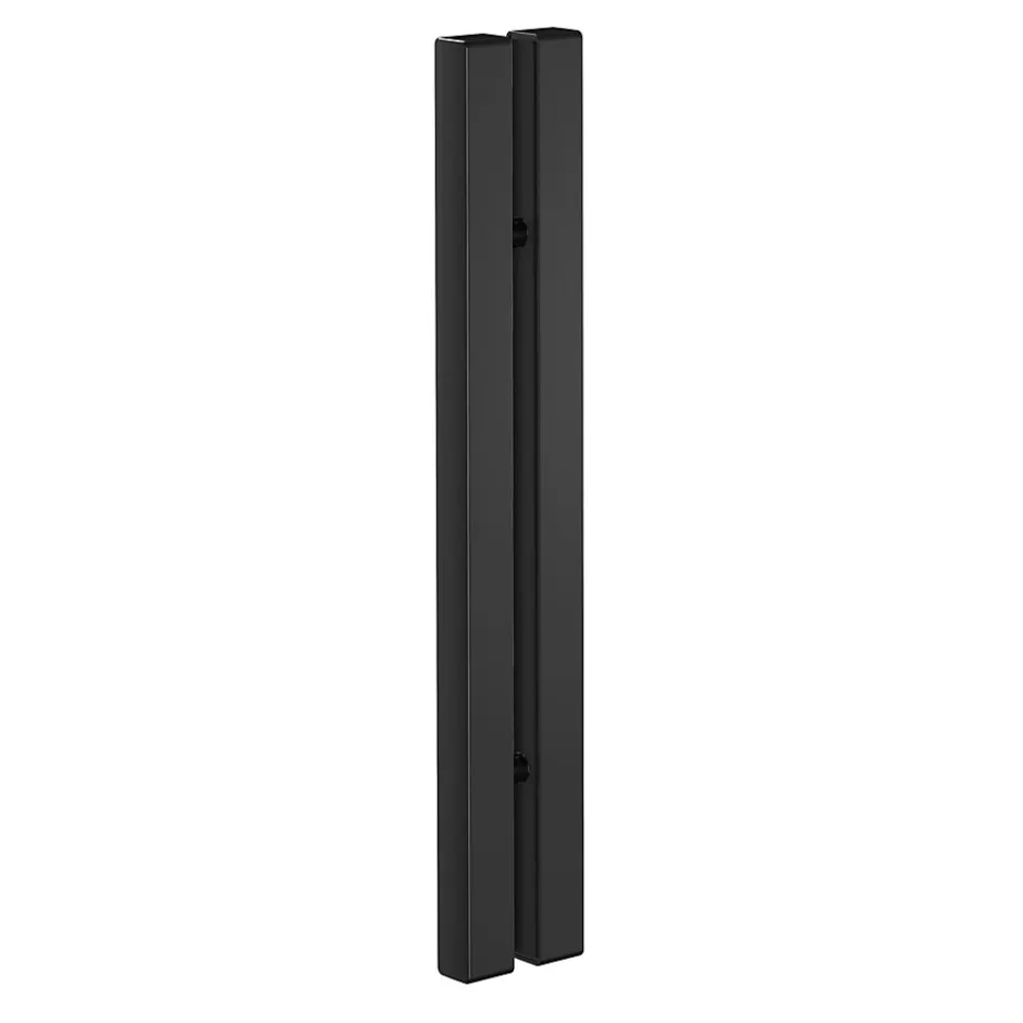 Schulte Porte de douche coulissante avec roulettes l.120 x H.200 cm, verre transparent anticalcaire, profilé noir mat, NewStyle* Porte De Douche