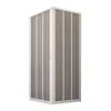 Forte Porte de douche d'angle en PVC 100x100CM H185 avec Ouverture Centrale couleure Blanche mod. Flex