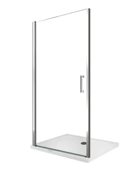 Laneri Porte de douche de 8 mm à battant pour installation en niche H.200 réversible - 69-73 cm* Porte De Douche