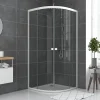 Galedo Porte de douche en angle circulaire blanc Spot 90 x 90cm* Porte De Douche