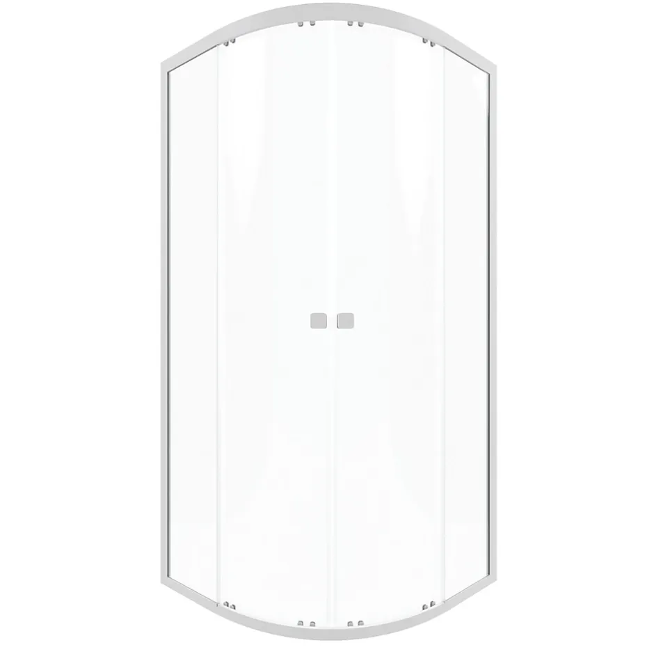 Galedo Porte de douche en angle circulaire blanc Spot 90 x 90cm* Porte De Douche
