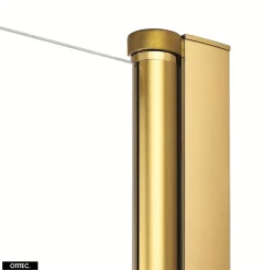 Otitec Porte de Douche Encastrée Pivotante - 160 x 195 - OR BROSSÉ - NEW SOLEO