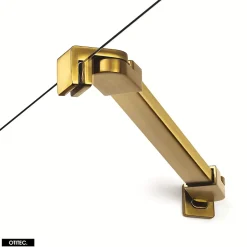 Otitec Porte de Douche Encastrée Pivotante - 160 x 195 - OR BROSSÉ - NEW SOLEO