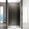 Saniverre Porte de douche GINA H.195 réglable de 84 à 88 cm verre 6 mm transparent -* Porte De Douche