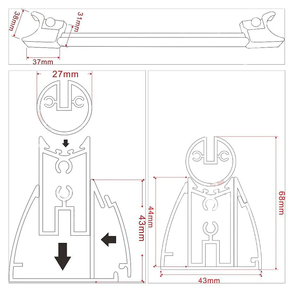 Saniverre Porte de douche GINA H.195 réglable de 84 à 88 cm verre 6 mm transparent -* Porte De Douche