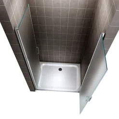 Saniverre Porte de douche KAYA H.185 réglable de 86 à 89 cm verre 6 mm opaque -* Porte De Douche