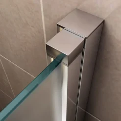 Saniverre Porte de douche KAYA H.185 réglable de 86 à 89 cm verre 6 mm opaque -* Porte De Douche