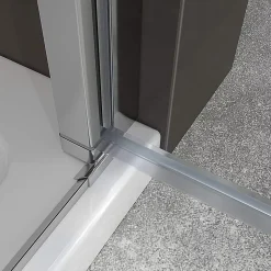 Saniverre Porte de douche KIMI H.180 largeur réglable 70 à 73 cm verre transparent -