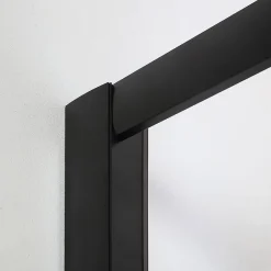 Kiamami Valentina Porte de douche niche noir mat avec ouverture réversible 120 cm - city* Porte De Douche