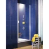 Schulte Porte de douche pivotante profilés blancs 90 cm anticalcaire, Sunny* Porte De Douche