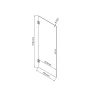 Porte de douche pivotante l.79,3 cm pour cabine Serenity l.90 cm* Cabine De Douche Pmr